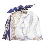 ショッピングHERMES 極美品◇HERMES エルメス REACTION EN CHAINES レアクション アン シェーヌ プティアッシュ フロシキ PM シルク100％ ミニバッグ 仏製