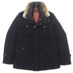 ショッピングBURBERRY 良品▼BURBERRY BLACK LABEL バーバリーブラックレーベル ダウンライナー 襟ラビットファー フード入 3WAY WZIPUP ダウンコート L 正規品