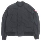 美品□CANADA GOOSE カナダグース 2415M FABER BOMBER ロゴワッペン ブルゾンジャケット ナイロンジャンパー ブラック L 正規品 メンズ