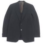 ショッピングLOUIS 良品□LOUIS VUITTON ルイヴィトン コットン100％ LVロゴボタン シングル ブレザー テーラードジャケット ブラック 48 イタリア製 正規品
