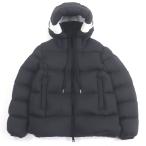 ショッピングmoncler 美品□MONCLER モンクレール 21-22AW ODART GIUBBOTTO ロゴ入り フーデッド ダウンジャケット パファージャケット ブラック 1 正規品
