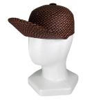 極美品▲HERMES エルメス タンザニア わら 羊革 セリエボタン ストローハット キャップ マルチカラー 56 正規品 レディース