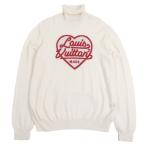 ショッピングLOUIS 極美品□LOUIS VUITTON NIGO ルイヴィトン ニゴー 22SS インタルシアハートロゴ タートルネックニット アイボリー XL イタリア製 正規品