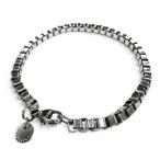  прекрасный товар *TIFFANY&amp;Co. Tiffany венецианский 925 цепь браслет серебряный масса 16.5g мужской коробка * сумка для хранения имеется 