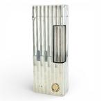 ショッピングダンヒル 良品▲Dunhill ダンヒル スクエア ロゴ刻印 総柄 ローラー式 喫煙具 ガス ライター シルバー スイス製 メンズ 着火確認済み