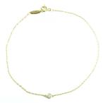 美品◇ティファニー エルサペレッティ バイザヤード 750YG ダイヤモンド約0.03ct  枠直径3.72cm ブレスレット 重量0.94g 定価144100 現行