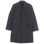 未使用品▼DOLCE&GABBANA ドルチェ＆ガッバーナ MARTINI ウール60% 黒タグ ヘリンボーン柄 比翼仕立て ツイードコート 44 正規品 メンズ