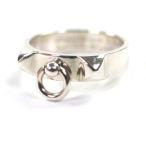 美品▼HERMES エルメス コリエドシアン AG925 リング・指輪 シルバー 56 日本サイズ15号相当 ケース付き フランス製 重量4.97g メンズ