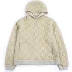 ショッピングBURBERRY 未使用品□BURBERRY バーバリー 8081076 ホースロゴ刺繍 キルティング プルオーバーパーカー ベージュ L イタリア製 正規品 メンズ