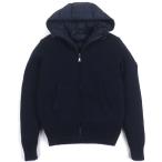 ショッピングドルチェ＆ガッバーナ 未使用品▼DOLCE&GABBANA ドルチェ＆ガッバーナ 3WAY ダウンライナー付き フーデッド ZIPUP ニットブルゾン ネイビー 44 正規品 メンズ