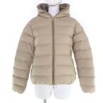 ショッピングduvetica 極美品☆DUVETICA デュベティカ 222-WB1-10230 ティアロンドゥエ ポケッダブル機能 ZIP UP ダウンジャケット ライトブラウン 42 正規品