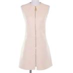 ショッピングVUITTON 極美品◇LOUIS VUITTON ルイヴィトン FIDS06 ウール シルク ジャイアントモノグラム フロントジップ ノースリーブ ワンピース 34 正規品