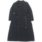 ショッピングドルチェ＆ガッバーナ 極美品□DOLCE&GABBANA ドルチェ＆ガッバーナ 黒タグ ロゴワッペン トレンチコート ブラック 46 イタリア製 正規品 メンズ 定価693000円