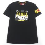 美品□DOLCE&GABBANA ドルチェ＆ガッバーナ I8AGDZ 呪術廻戦コラボ パンダ プリント 半袖Ｔシャツ ブラック 48 イタリア製 正規品 メンズ
