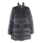 美品★MONCLER モンクレール 2014年製 ミハラヤスヒロ MIZUHIKI 切替デザイン ZIP UP ダウンコート ブラック 0 正規品 レディース