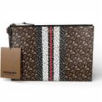  не использовался товар ^BURBERRY Burberry 8021377 TB монограмма полоса клатч многоцветный Италия производства стандартный товар мужской 