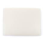 未使用品☆BOTTEGAVENETA ボッテガヴェネタ ロゴ刻印入り レザー パスケース カードホルダー カードケース アイボリー 箱・保存袋付 伊製