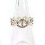 極美品△HERMES エルメス シェーヌ・ダンクル・アンシェネ PM AG925 リング・指輪 シルバー 49 日本サイズ約8号相当 箱付き フランス製