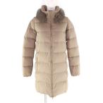 ショッピングduvetica 極美品★DUVETICA デュベティカ D.5430N00/1162-FGN LEXYDUE 襟元FOXファー ZIP UP ダウンコート ベージュ 40 ブルガリア製 正規品