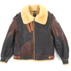  хорошая вещь VA BATHING APE THE REAL McCOYS A Bathing Ape The Real McCoy's B-3 большой битва модель редкий кожа ягненка "куртка пилота" L стандартный товар 