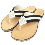 ショッピングGマーク 美品△CHANEL シャネル G24999 ENTRE DOIGTS ココマーク ウッド トングサンダル ビーチサンダル ベージュ ブラック 35 箱付き スペイン製