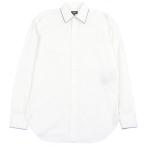 美品□FENDI フェンディ 2021年製 FS0612 コットン100％ ロゴエンブロイダリー 長袖 カッターシャツ ホワイト 38 伊製 正規品 メンズ