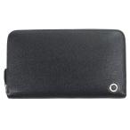 美品▼BVLGARI ブルガリ 288251 レザー ブルガリブルガリ ロゴ金具 ラウンドジップ ロングウォレット 長財布 ブラック 箱付き メンズ