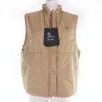 未使用品☆MONCLER GRENOBLE モンクレール グルノーブル 2023年製 GILET ロゴワッペン付 リバーシブル ベスト ベージュ ピンク L  正規品