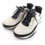 ショッピングシャネル 【ドンドン見直し】良品★CHANEL シャネル G38294 ココマーク レザー使い レースアップ メッシュ スニーカー オフホワイト 41 メンズ