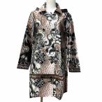  превосходный товар *LEONARD FASHIONre владелец -ru мода 0398100 шелк . капот * Logo кнопка есть peiz Lee рисунок плащ мульти- 40 стандартный товар 