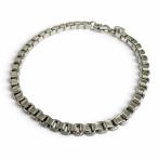  превосходный товар *TIFFANY&amp;Co. Tiffany венецианский SV925 цепь браслет аксессуары серебряный масса 17g мужской женский сумка для хранения есть 