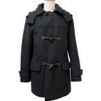  прекрасный товар *Salvatore Ferragamo Salvatore Ferragamo шерсть кривошип кнопка патрубок patch полупальто "даффл коут" уголь 50 сделано в Италии стандартный товар 