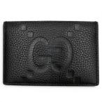  превосходный товар VGUCCI Gucci 812681 серый n кожа maxi GG чехол для пропуска футляр для визитных карточек футляр для карточек черный Италия производства мужской сумка для хранения имеется 