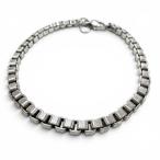  прекрасный товар VTIFFANY&amp;Co. Tiffany венецианский 925 цепь браслет серебряный масса 16.65g мужской OK женский аксессуары 