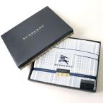 未使用品◇BURBERRY バーバリー 西川産業 RAS8555101 ロゴ刺繍デザイン チェック柄 タオルケット 寝具 シングルサイズ 140×190 箱付