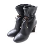 【ドンドン見直し】極美品★LOUIS VUITTON ルイヴィトン 21年 シルエットライン モノグラムレザー リボン アンクルブーツ 40 伊製