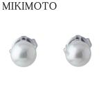 ショッピングパール ピアス ミキモト パール ピアス アコヤパール6.1mm K18WG 新品仕上げ済 MIKIMOTO【16673】