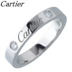 カルティエ ダイヤ リング エングレーブド Cドゥカルティエ #47 2PD 幅3.0mm Pt950 新品仕上げ済 Cartier【21451】