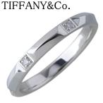 ティファニー ダイヤ リング トゥルー バンド 現行モデル 6PD 15号 Pt950 TIFFANY【21552】