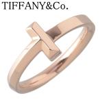 ティファニー Tワン ナロー リング 約10号 Au750PG 新品仕上げ済 TIFFANY【21811】
