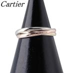 カルティエ トリニティ リング スリーカラー #54 XS 750PG/WG/YG 新品仕上げ済 Cartier【22377】