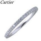 カルティエ エタンセル ダイヤ リング フルエタニティ #48 幅1.5mm Au750WG フルサークル 新品仕上げ済 Cartier【23189】