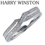 ハリーウィンストン ダイヤ リング トリスト ツーロウ 9号 Pt950 保証書(2024年) 箱 新品仕上げ済 HARRY WINSTON【23454】