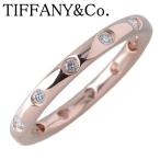 ティファニー ダイヤ リング ビゼット フルダイヤ 11.5号 12PD 750PG 新品仕上げ済 TIFFANY【23962】