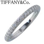ショッピングティファニー ティファニー ソレスト ダイヤ リング ハーフエタニティ 約5号 Pt950 ハーフサークル 新品仕上げ済 TIFFANY【24084】