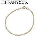 ティファニー スパイク チェーン ブレスレット 約17.5cm 750YG 新品仕上げ済 TIFFANY【24602】