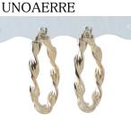 ウノアエレ ツイスト フープ ピアス 750YG 新品仕上げ済 UNOAERRE【24660】