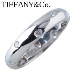 ショッピングダイヤ ティファニー ドッツ ダイヤ リング 12.5号 PT950 10ポイントダイヤ 新品仕上げ済 TIFFANY【24756】