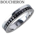 ショッピングau ブシュロン キャトル ブラック リング ハーフ 現行モデル #51 Au750WG/ブラックPVD 保証書(2019年) 新品仕上げ済 【24775】