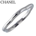 シャネル カメリア ダイヤ リング #49 1PD 750WG J3219型 新品仕上げ済 CHANEL【24975】